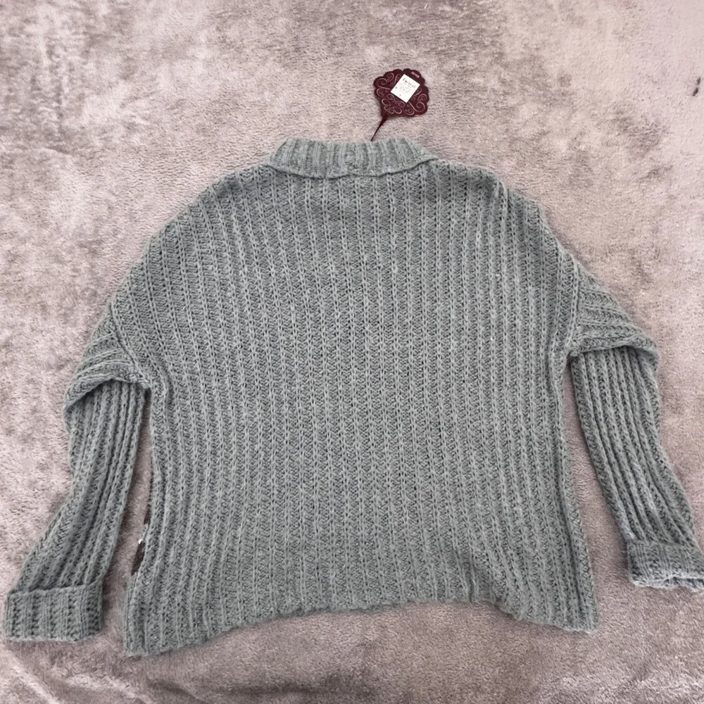 NWT Knox Rose‎ Sweater Women's Size Large Seafoam Green Long Sleeve